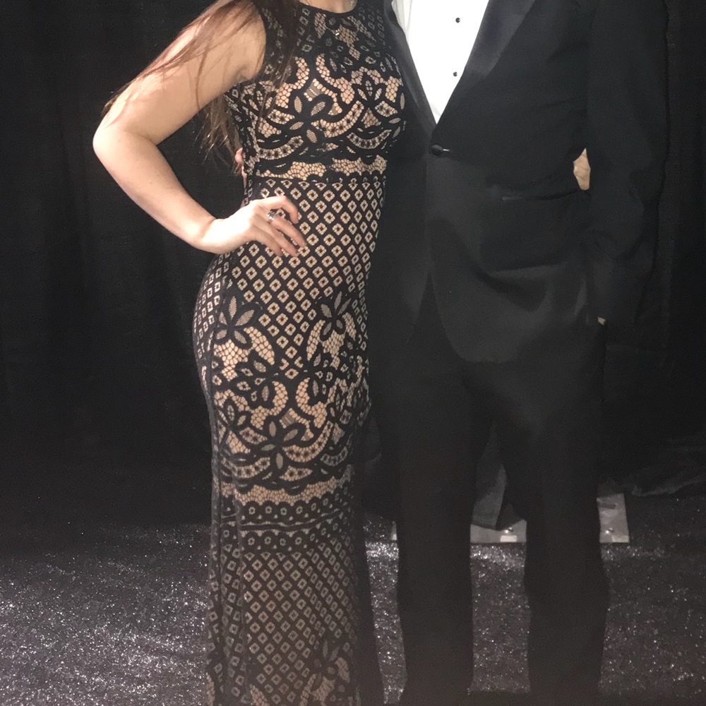 Black lace dress